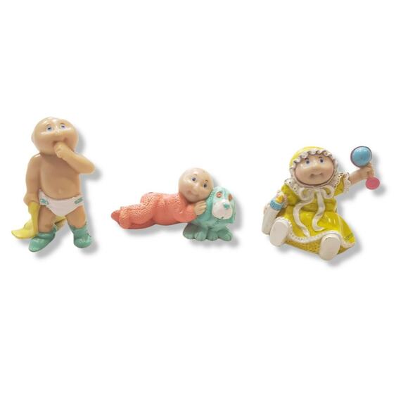 Vintage 1984 Cabbage Patch Kids Mini PVC Figures - Picture 1 of 6
